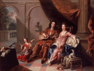 Le joueur de guitare - Jacob van Schuppen — widok dzieła