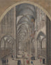 Wnętrza katedry w Strasburgu - Jacob van der Heyden — widok dzieła