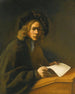 Młody mężczyzna przy biurku - Jacobus Levecq — widok dzieła
