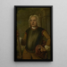 Portret Johanna Thedens, gubernatora generalnego Kompanii Wschodnioindyjskiej - Jacobus Oliphant — oprawiony obraz na ścianie