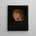 Portret młodego mężczyzny - Jacometto Veneziano — oprawiony obraz na ścianie