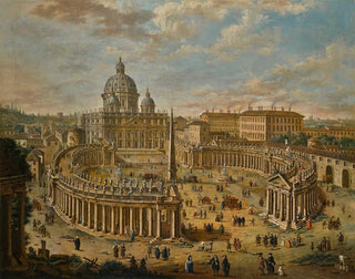 Jacopo Fabris - Rome A Panoramic View Of Saint Peters Square The Basilica Beyond.webp