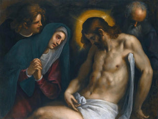 Złożenie do grobu - Jacopo Palma starszy — widok dzieła