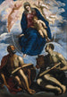 Marie z Dzieciątkiem czczonej przez Świętego Marka i Świętego Łukasza - Jacopo Tintoretto — widok dzieła