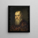Portret mężczyzny w czerwonym płaszczu - Jacopo Tintoretto — oprawiony obraz na ścianie