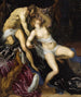 Tarquin i Lucrezia - Jacopo Tintoretto — widok dzieła