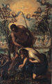 Le Baptême du Christ - Jacopo Tintoretto — widok dzieła