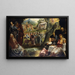 L'adoration du veau d'or - Jacopo Tintoretto — oprawiony obraz na ścianie