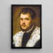 Młody mężczyzna z brodą - Jacopo Tintoretto — oprawiony obraz na ścianie
