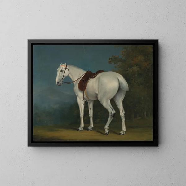 Szara klacz damy - Jacques-Laurent Agasse — oprawiony obraz na ścianie