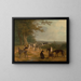 Nowe chartuzy w krajobrazie - Jacques-Laurent Agasse — oprawiony obraz na ścianie