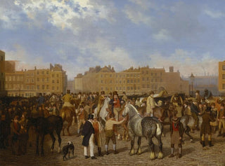 Stary targ Smithfield - Jacques-Laurent Agasse — widok dzieła