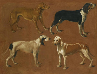 Studium czterech wskaźników - Jacques-Laurent Agasse — widok dzieła