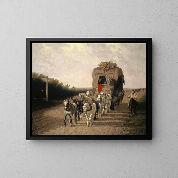 Le transporteur Ludlow - Jacques-Laurent Agasse — oprawiony obraz na ścianie