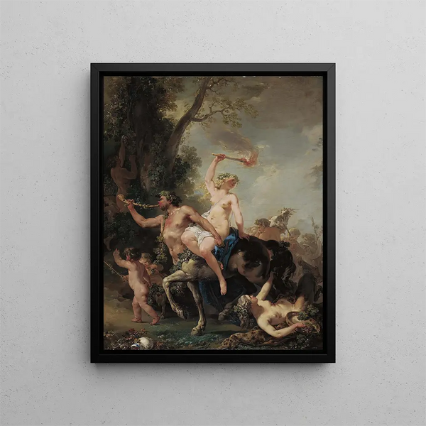 Une Bacchanale - Jacques-Philippe Caresme — oprawiony obraz na ścianie