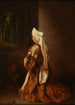 Młoda Rzymianka modląca się w kościele - Jacques-Raymond Brascassat — widok dzieła