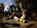spaniela z martwą zwierzyną - Jacques-Raymond Brascassat — widok dzieła