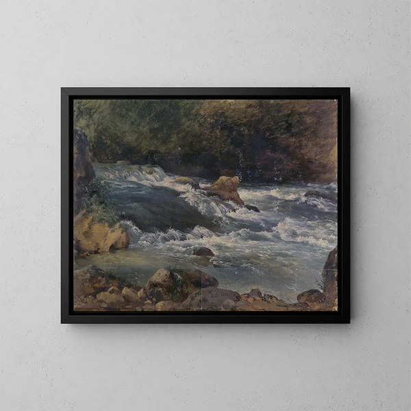 Torrent - Jacques-Raymond Brascassat — oprawiony obraz na ścianie