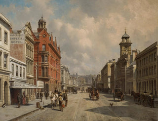 Rue Queen, Auckland - Jacques François Carabain — widok dzieła