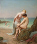 Sekrety na wybrzeżu - Jacques Joseph Léopold Loustau — widok dzieła