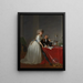 Antoine Laurent Lavoisier 1743-1794 i Marie Anne Lavoisier Marie Anne Pierrette Paulze 1758-1836 - Jacques Louis David — oprawiony obraz na ścianie