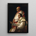Portret papieża Piusa VII i kardynała Caprary - Jacques Louis David — oprawiony obraz na ścianie
