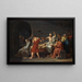 Śmierć Sokratesa - Jacques Louis David — oprawiony obraz na ścianie