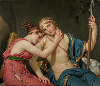 Le départ de Télémaque et d'Eucharis - Jacques Louis David — widok dzieła