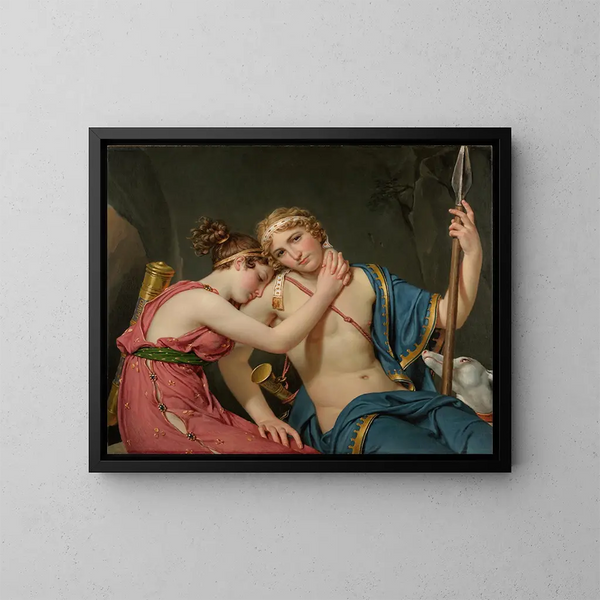 Le départ de Télémaque et d'Eucharis - Jacques Louis David — oprawiony obraz na ścianie