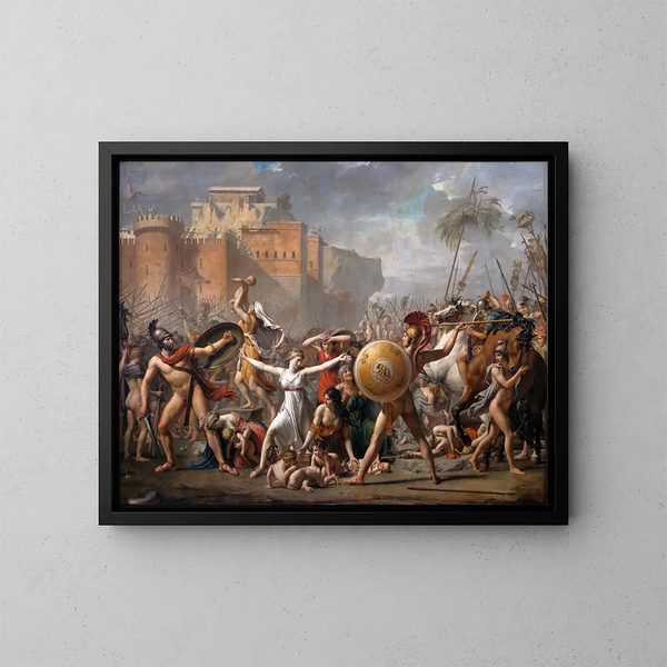 L'Intervention des Sabines - Jacques Louis David — oprawiony obraz na ścianie