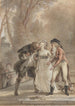 Pocałunek wypożyczony - Jacques Louis François Touzé — widok dzieła