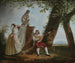 Serenada w pejzażu parku rzymskiego - Jacques Sablet — widok dzieła