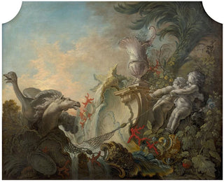 Jacques de Lajoe - Cupids hunting an ostrich.webp