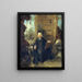 portretu przypuszczalnego abpa Jean-Antoine Nolleta 1700-1770 - Jacques de La Joue — oprawiony obraz na ścianie
