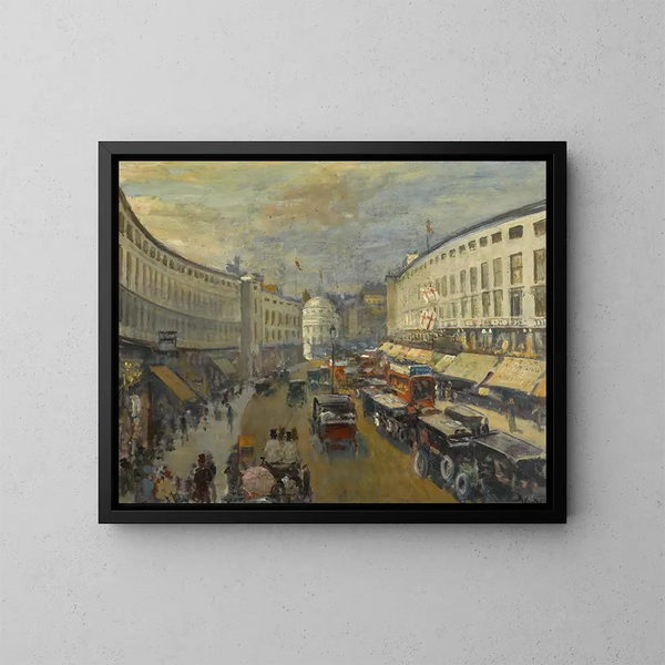 Regent Street w Londynie - Jacques-Émile Blanche — oprawiony obraz na ścianie