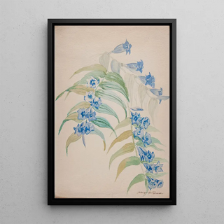 Jadwiga Gazowska - Twigs with blue flowers.webp