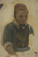 Buste d'une petite paysanne - Jakob Becker — widok dzieła