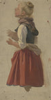 Młoda wieśniaczka - Jakob Becker — widok dzieła