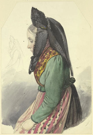 Jakob Becker - Peasant girl to the left.webp