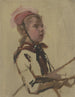 Wiejska śpiewająca - Jakob Becker — widok dzieła