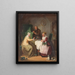 La visite du café - Jakob Emanuel Gaisser — oprawiony obraz na ścianie