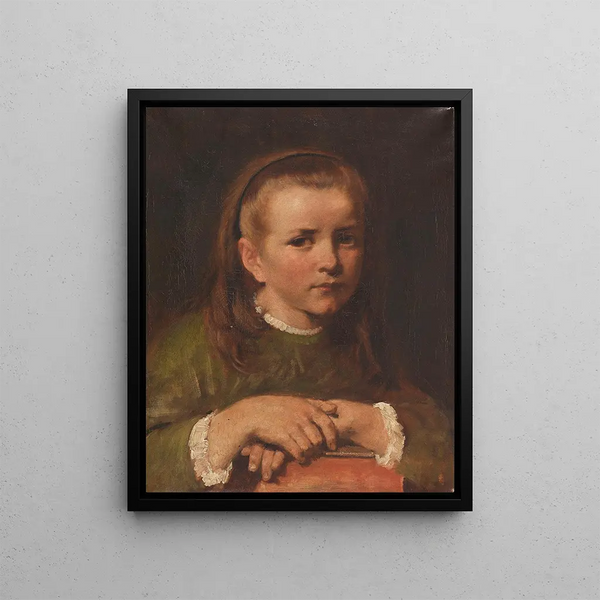 Jakob Grnenwald - Mdchenportrt Agnes die Tochter des Knstler.webp