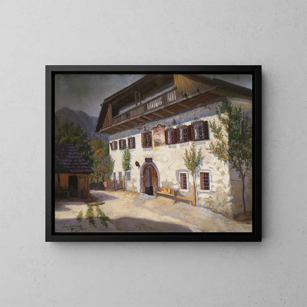 L'auberge Pettar à Saint-Agatha - Jakob Koganowsky — oprawiony obraz na ścianie