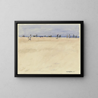 Jakob Nussbaum - On the Beach at Port Said.webp