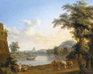 Widok na Saint-Pierre w Rzymie - Jakob Philipp Hackert — widok dzieła