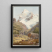 Le Wetterhorn - Jakob Samuel Weibel — oprawiony obraz na ścianie