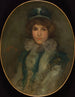 Niebieski i Koralowy Le Petit Bonnet Bleu - James Abbott McNeill Whistler — widok dzieła