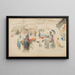 Targ kwiatowy Dieppe - James Abbott McNeill Whistler — oprawiony obraz na ścianie