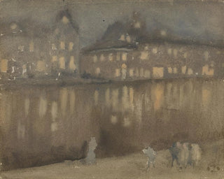 Wielki Kanał, Amsterdam, Nocny - James Abbott McNeill Whistler — widok dzieła