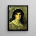 Tête de jeune femme - James Abbott McNeill Whistler — oprawiony obraz na ścianie